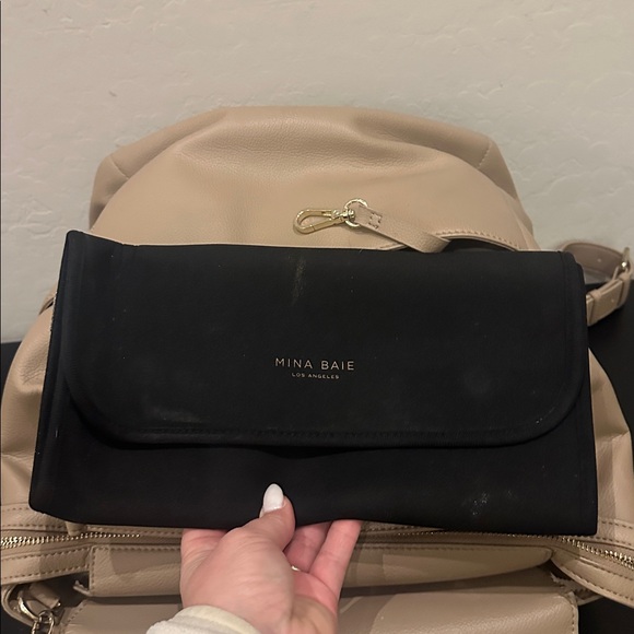 Mina Baie Kinney Backpack Vegan Full in Sand - Picture 15 of 16